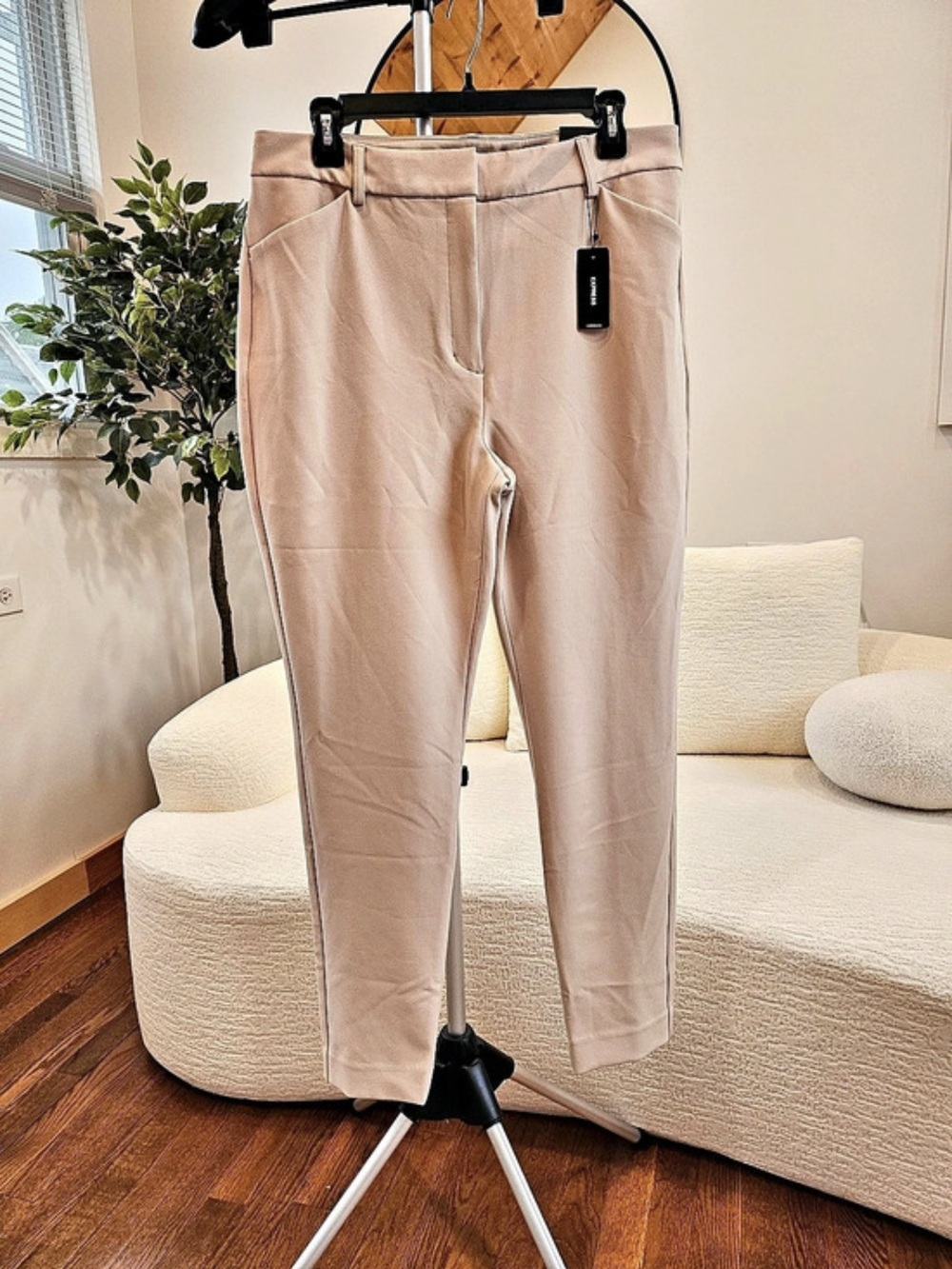 Express Editor High Waisted Pant Skinny Pants Pink Size 12 R